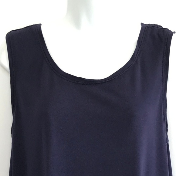 *4/$20* C-Blue Tank With Red Crisscross In Back - Picture 3 of 8